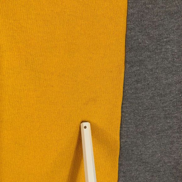 Victorias Secret PINK Sweater Womens Large Gray Mock Neck Pullover 1/4‎ Zip Logo - Picture 4 of 11